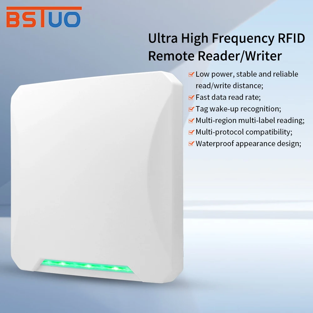 AD-SM206 RFID Reader, 6–20 m Range, Selectable 860–960 MHz, Anti-Collision, Multi-Tag Reading, EPC C1G2, ISO 18000-6C Reader