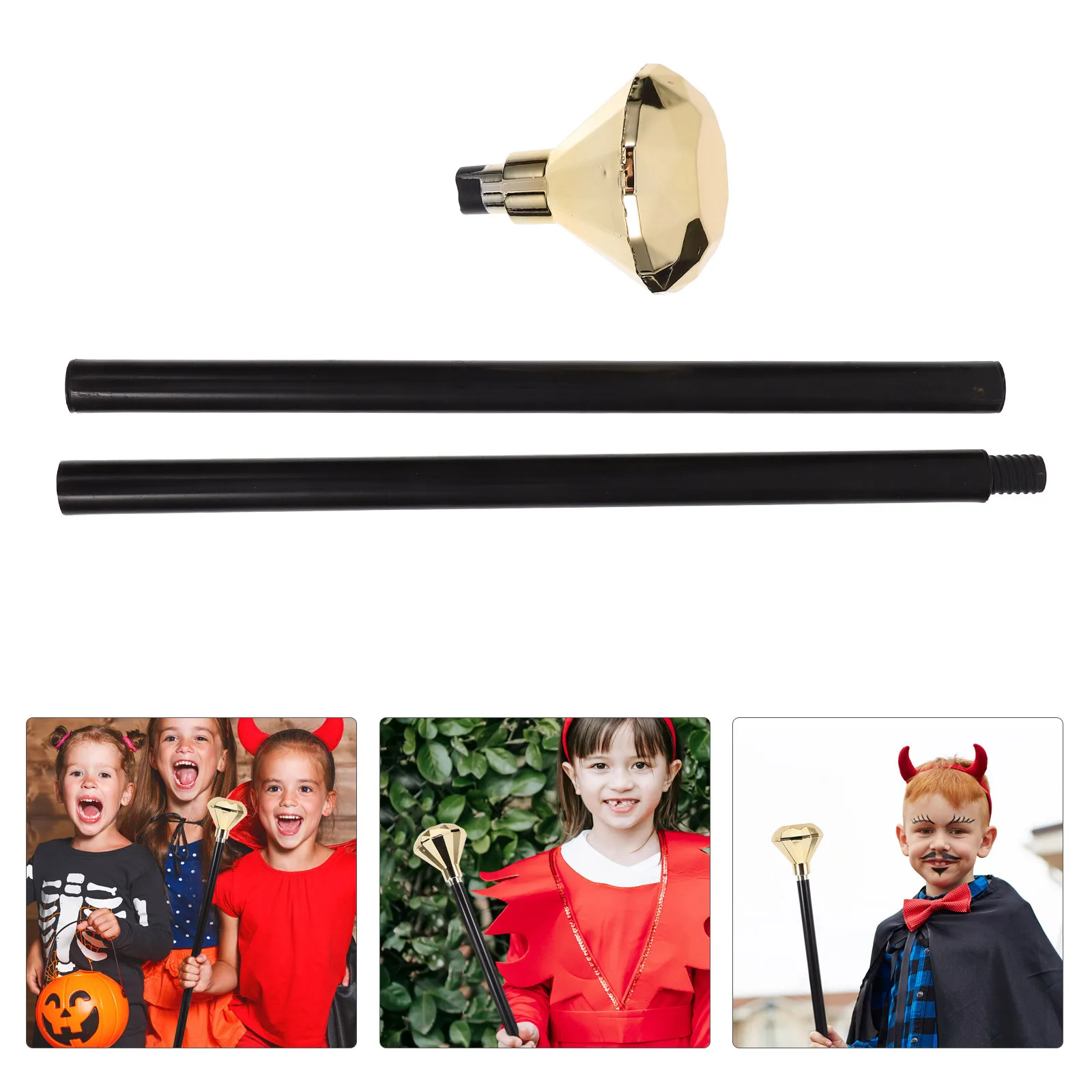 

Cosplay Cane Prop Simulation Gem Scepter Decorative Halloween Walking Stick Party Cosplay Supplies Halloween Cane Prop