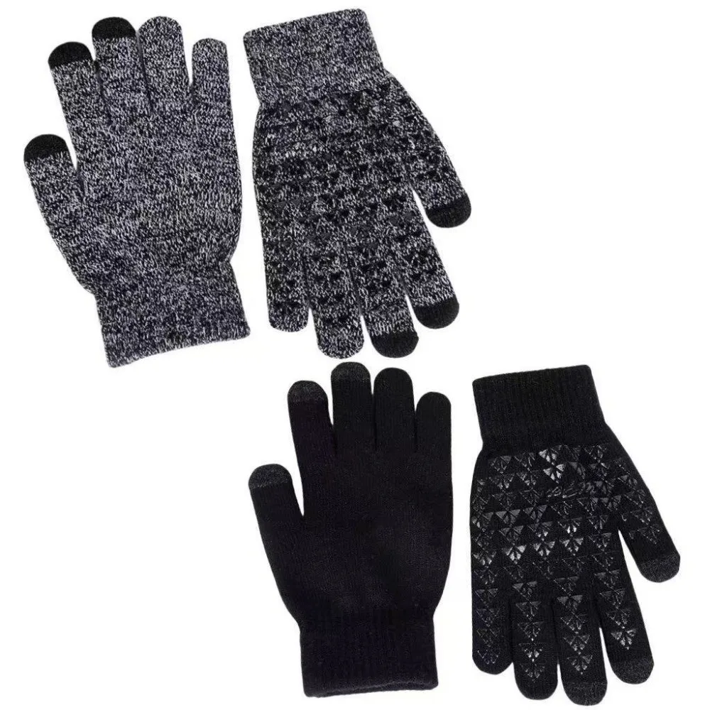 Windproof USB Electric Heating Gloves Anti Slip Full Finger Men Finger Gloves Polyester Touchscreen Hand Warmer Gloves Outdoor