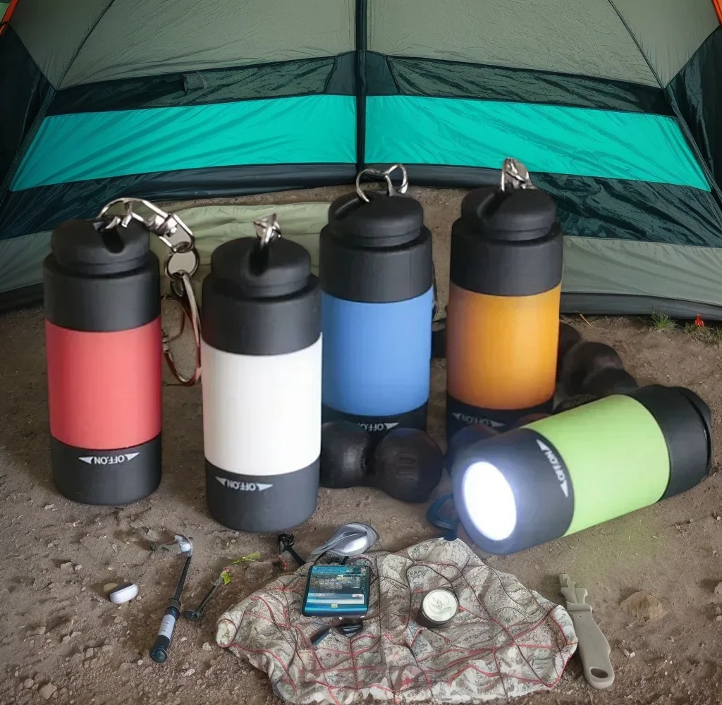 

Mini Keychain LED Flashlight - USB Rechargeable, Waterproof Pocket Torch by Stonego (1pc)