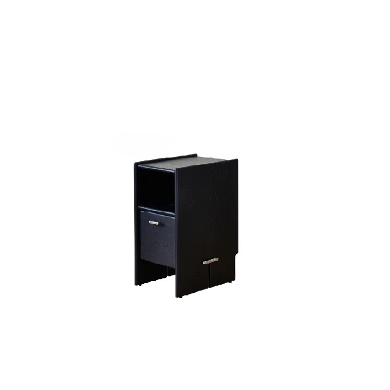 

Solid wood bedside table Small household bedroom Very narrow crevice cabinet by the bedside