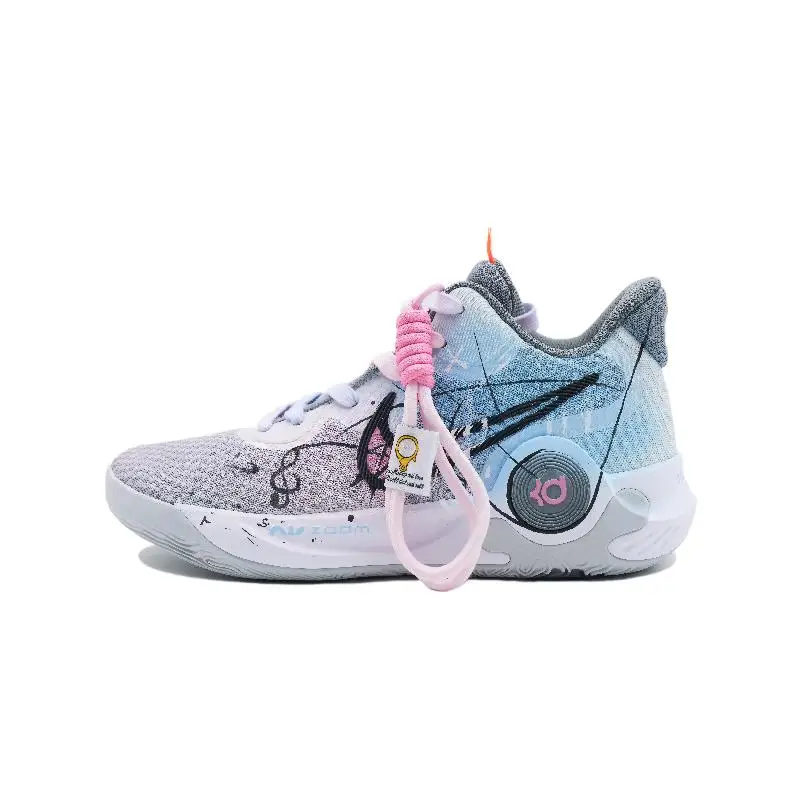 

[Каранавал на заказ]Nike Trey 5 Joy Pull Jia Year Festival амортизирующие износостойкие баскетбольные кроссовки средней высоты унисекс серо-розовые