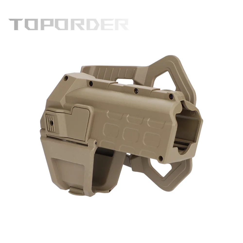 TOPORDER G19 Holster Taktische Pistole mit Taschenlampe oder Laser montiert Rechte Hand Taille Gürtel Pistole Holster Neue Pistole Zubehör – Detail 7