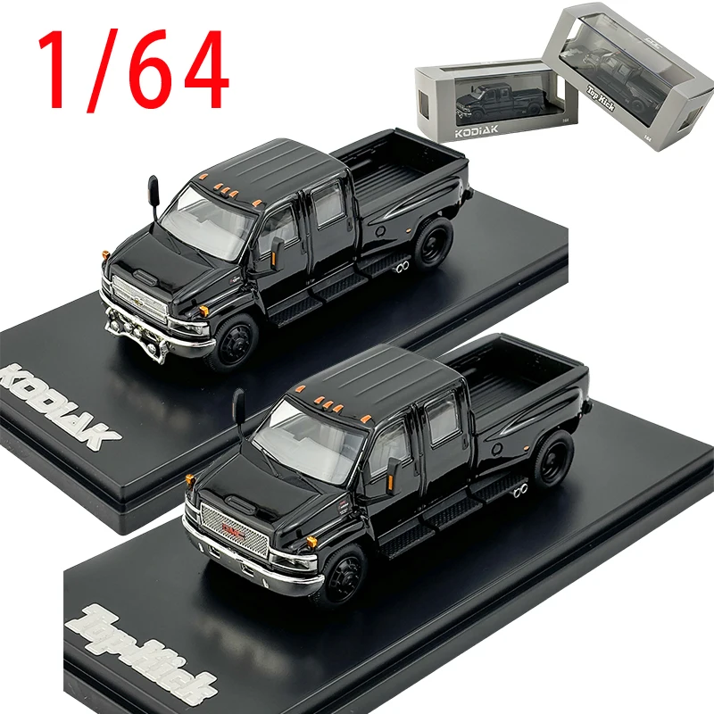 GOC Diecast 1/64 Chevrolet Camión de Servicio Medio, Modelo de Coche de Aleación, GMC Camión de Servicio Medio, Modelo de Coche, Juguetes Coleccionables de Decoración para Niños