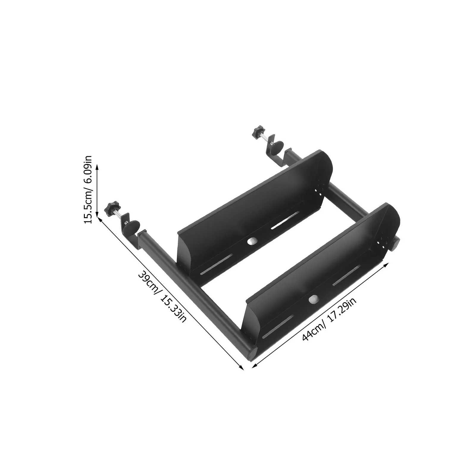 Clamp on Desk Shelf 2-Tier Adjustable Desk Extender Shelf Desktop Organizer Rack Space-Saving Home Office Desktop Storage Rack