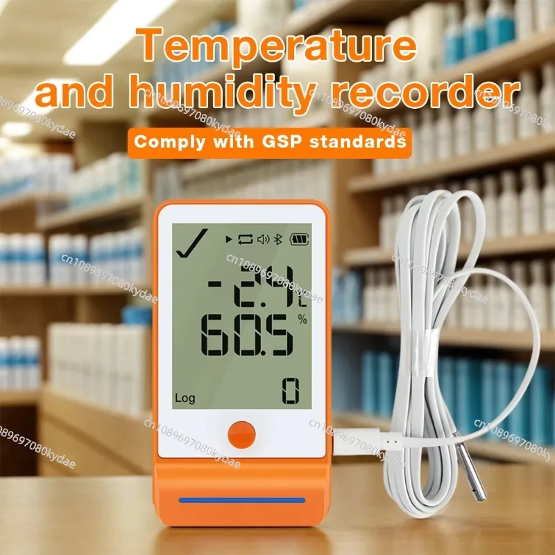 6pcs GSP-6 Pro Digital Mini Temperature Humidity Data Logger Medicine Cold-chain Transportation Automatic Recorder With Sensor