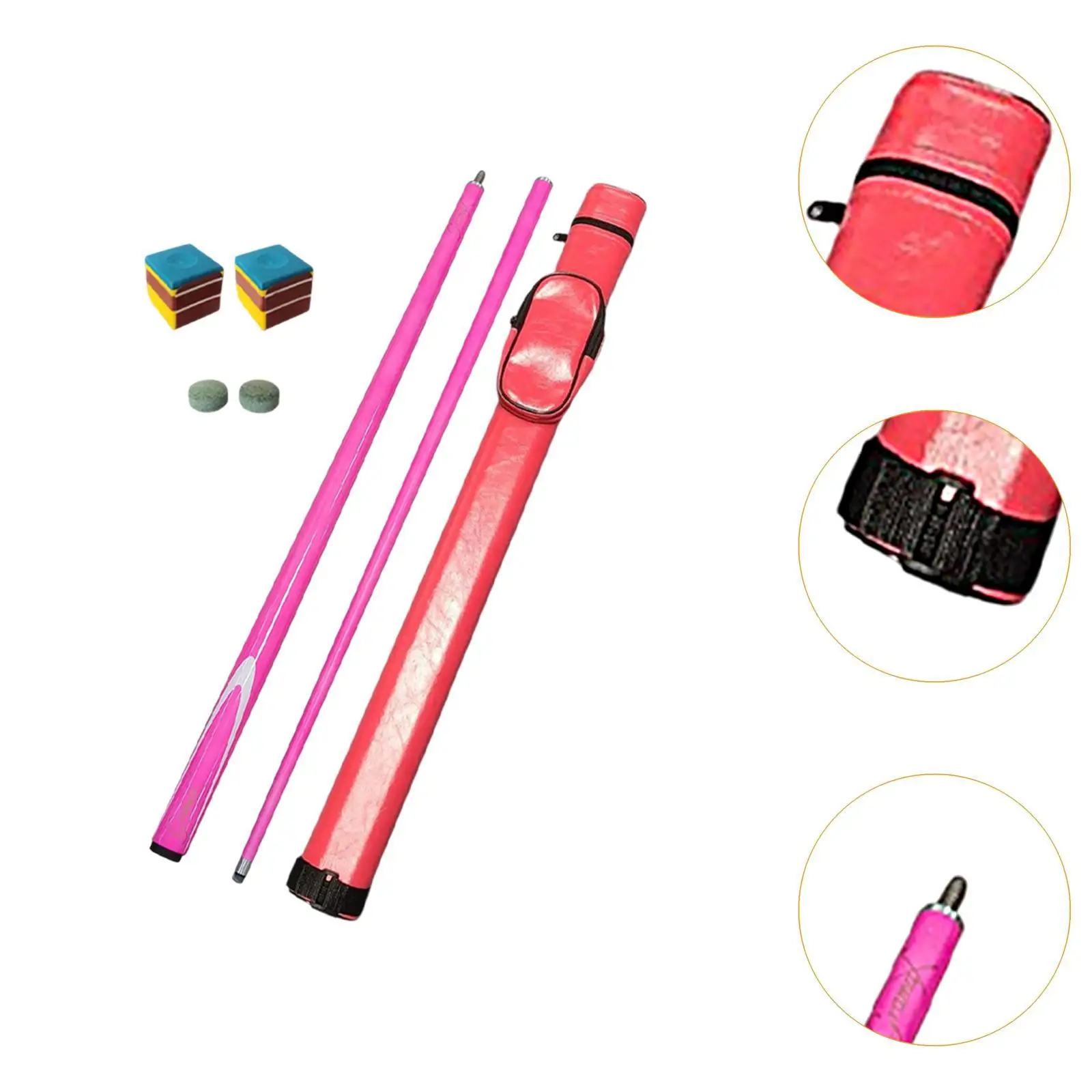 عصا البلياردو عصا البلياردو عصا البلياردو 9.5 مللي متر طرف أنيق محمول 1/2 مشترك للمنزل ممارسة المنافسة اللاعبين المبتدئين #5