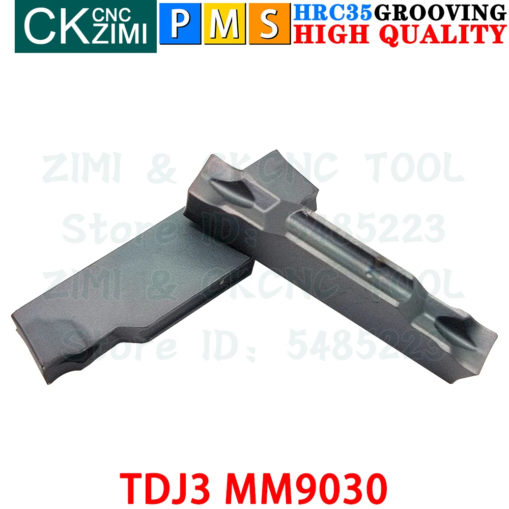 TDJ3 MM9030 TDJ 3 MM9030 เม็ดมีดคาร์ไบด์ละเอียดตัดร่องแทรกเครื่องมือ TTER TTEL CNC เครื่องกลึงโลหะเครื่องมือสำหรับสแตนเลส