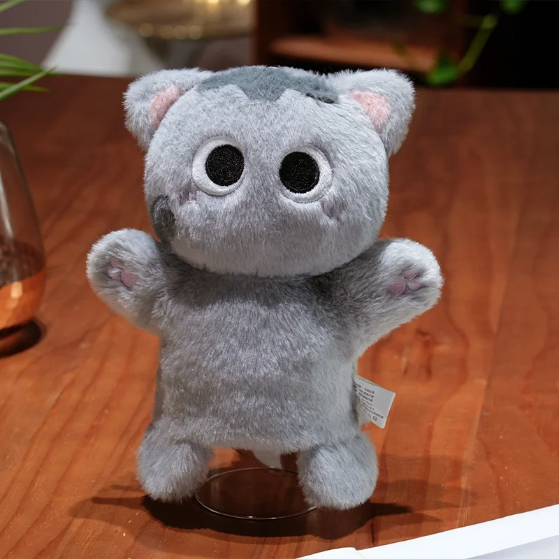 30 cm gevulde pluche kat dieren speelgoed hand vinger verhaal marionet kawaii poppen educatief speelgoed kat verjaardagscadeau