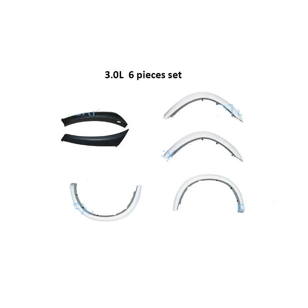 6 piezas 3.0L ceja de rueda delantera para Pajero Sport K90 ceja de rueda trasera para Nativa K80 juego de guardabarros para Montero Sport MR 230944