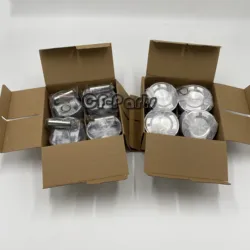 8x Pistons & Rings Set 2780302317 for Mercedes-Benz X166 W221 W222 GL500 S500 M278 4.6L 4.7L 4663CC V8 Turbocharged Engine