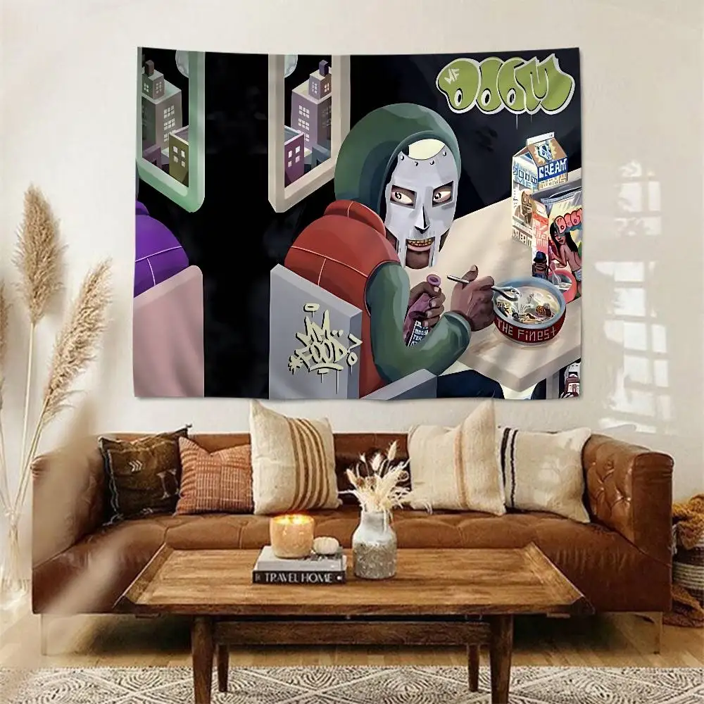 M-MF DOOM Chart Tapestry Art Science Fiction Room Home Decor Cheap Hippie Wall Hanging