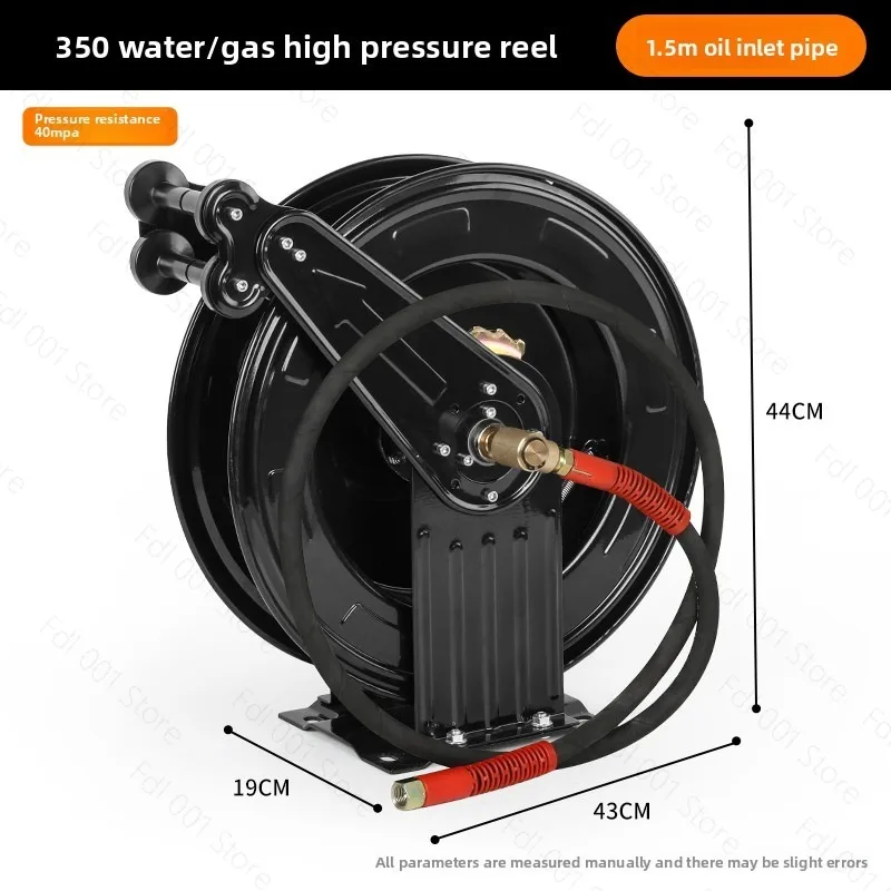 High Pressure Water Air Hose Reel Auto Retractable Grease Oil Fuel Pneumatic Tool Washing Machine
