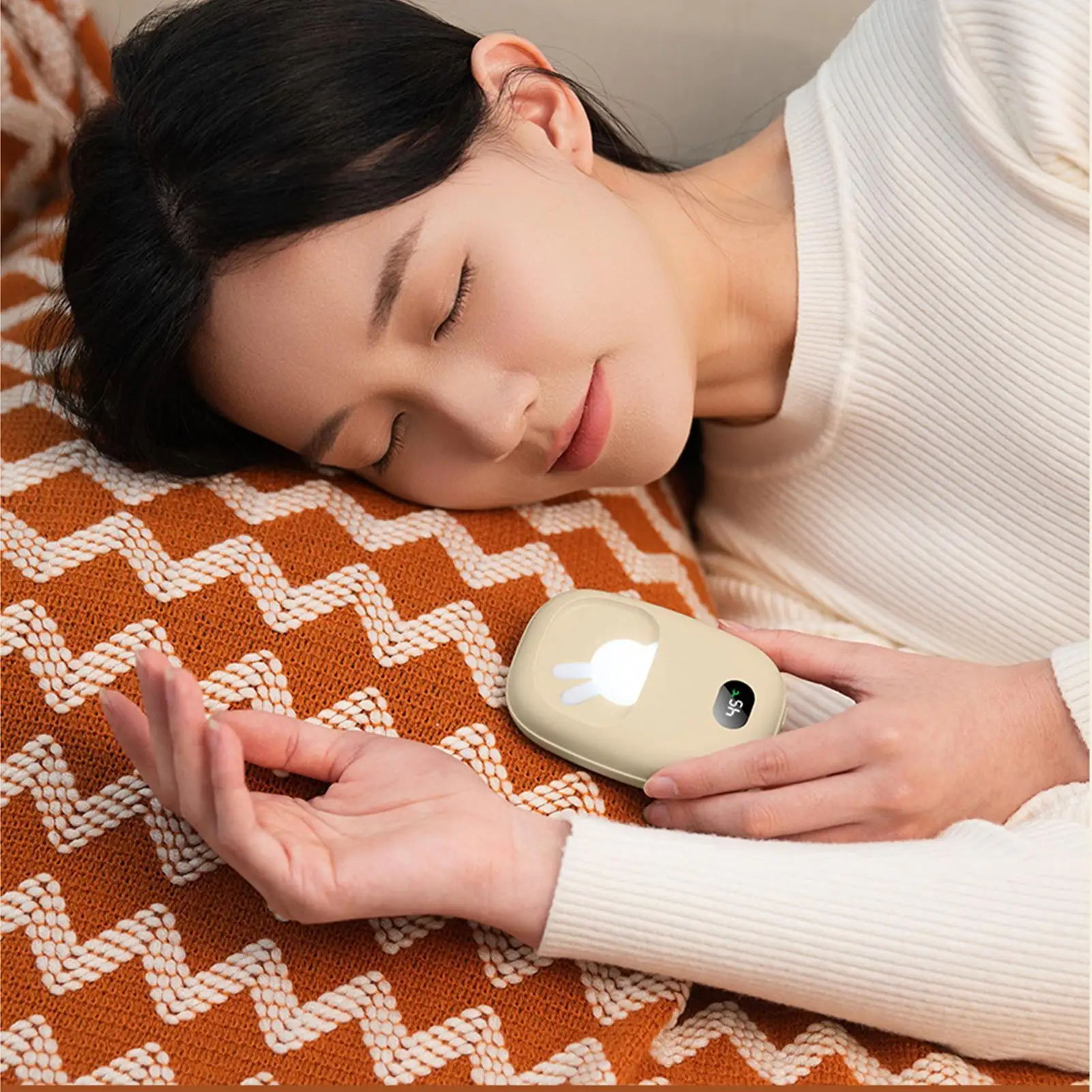 

Rechargeable Hand Warmer Camping Warming Supplies Portable Heated Hand Warmer For Cold Weather Camping Hiking Skiing