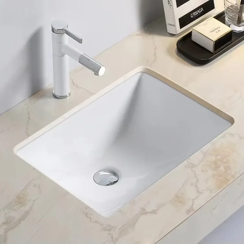 20 inch white sanitary ware ceramic washbasin under the counter washbasin bathroom under the counter washbasin