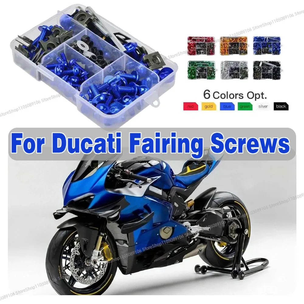 

For Ducati Scrambler Monster SP V2 V4 V4S V4R Supersport 950 950S 698 950 Diavel 1260 Motorcycle Fairing Screws Set Bolts Kit
