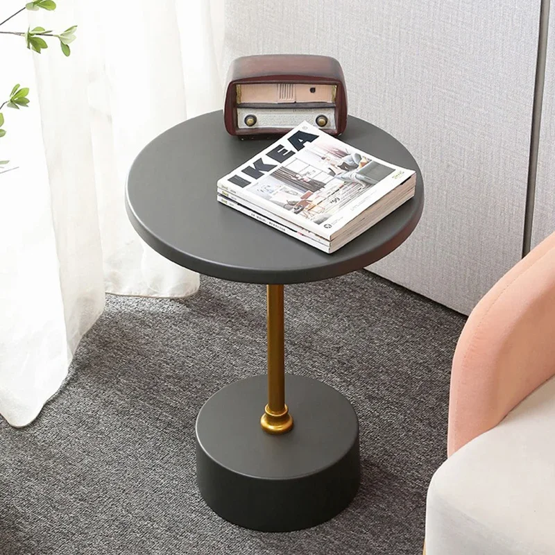 

Side Table Living Room Sofa Table Mobile Mini Tea Tables Round Balcony CoffeeModern Bedside Table Design