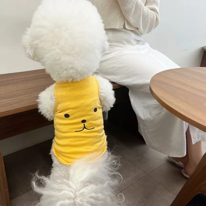 

Thin Cartoon T-shirt Dog Cat Vest Teddy Summer Cool Clothes Than Bear Two-legged Clothes Puppy Pullover Pet Supplies