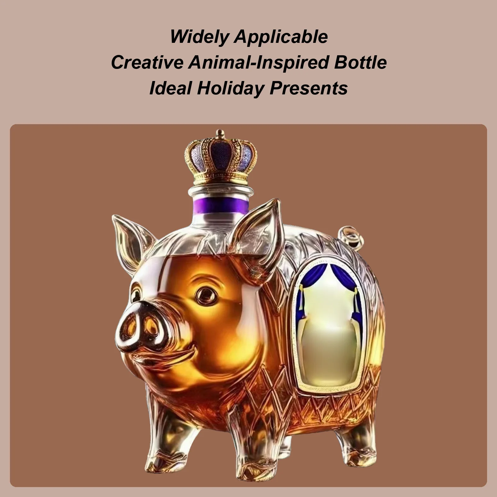 

Animal Wine Decanter Funny Animal Shape Liquor Decanter Decorative Empty Liquor Bottle Table Statue Novelty Home Decoration For