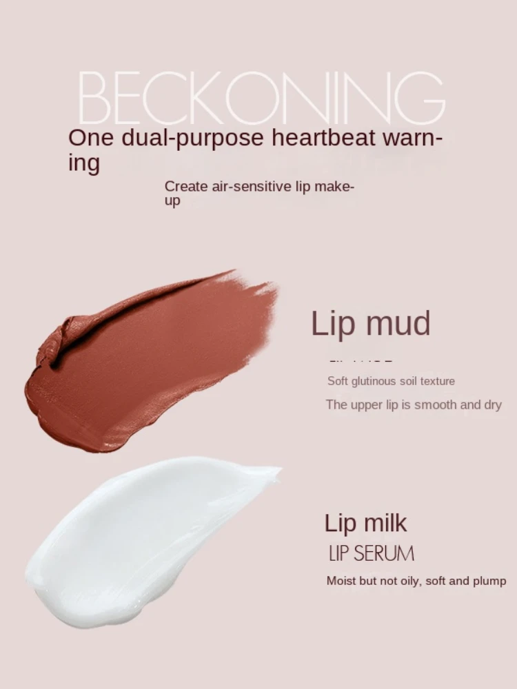 Yy Double-Headed Lip Mud Matte Finish Student Lip Lacquer Women's Not Easy to Fade