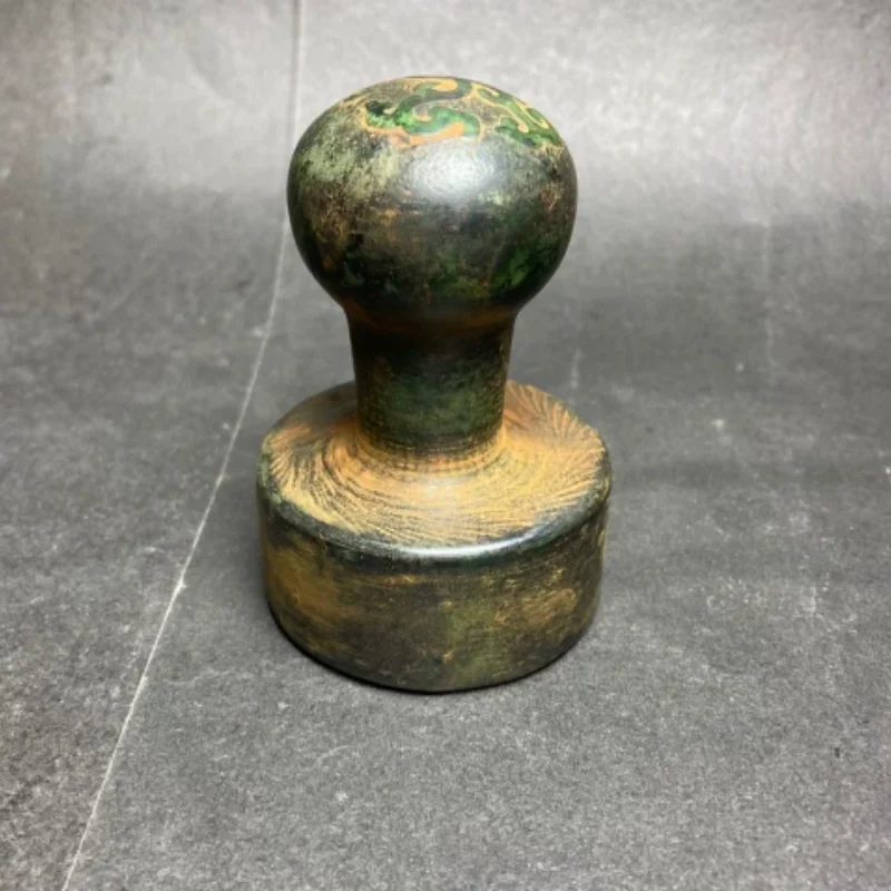 Antique Xiuyan Jade Carved Qianlong Imperial Seal - Chinese Folk Art Ornament, Home Study Display & Unique Gift Collectible
