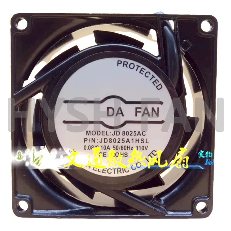 Kabinet kipas JD8025AC baru 8cm kipas pendingin Fan Fan