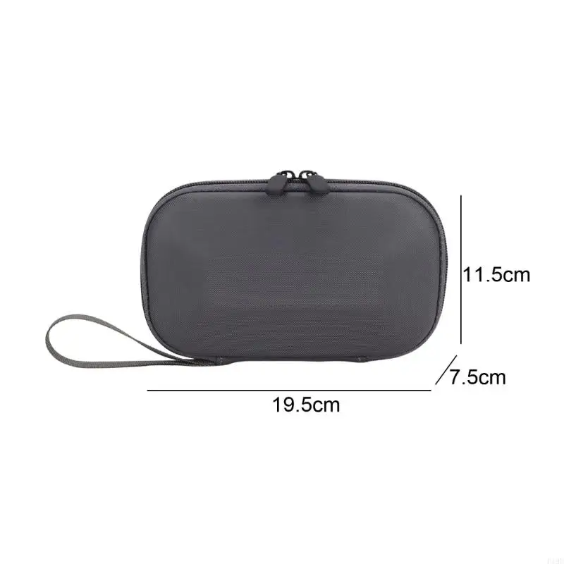 Camera Carry Case, PU Storage Bag with Wrist Carry Detail, Rounded Shell and Smooth Top Opening for Daily Travel F19E