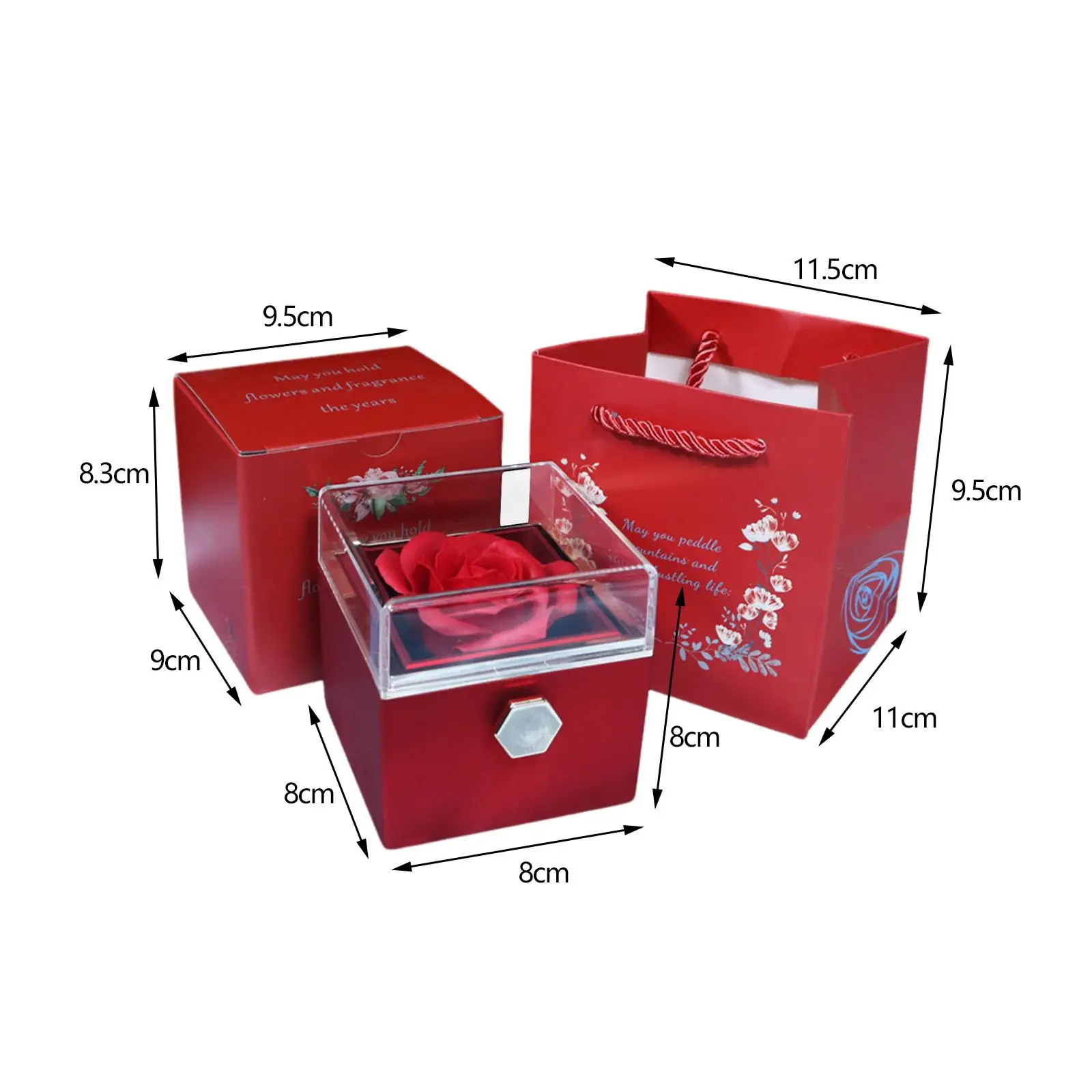 صندوق هدايا المجوهرات الوردية، حامل عرض المجوهرات، صندوق التعبئة لعيد الأم، حفل عيد الحب، الذكرى السنوية، عيد الشكر #5