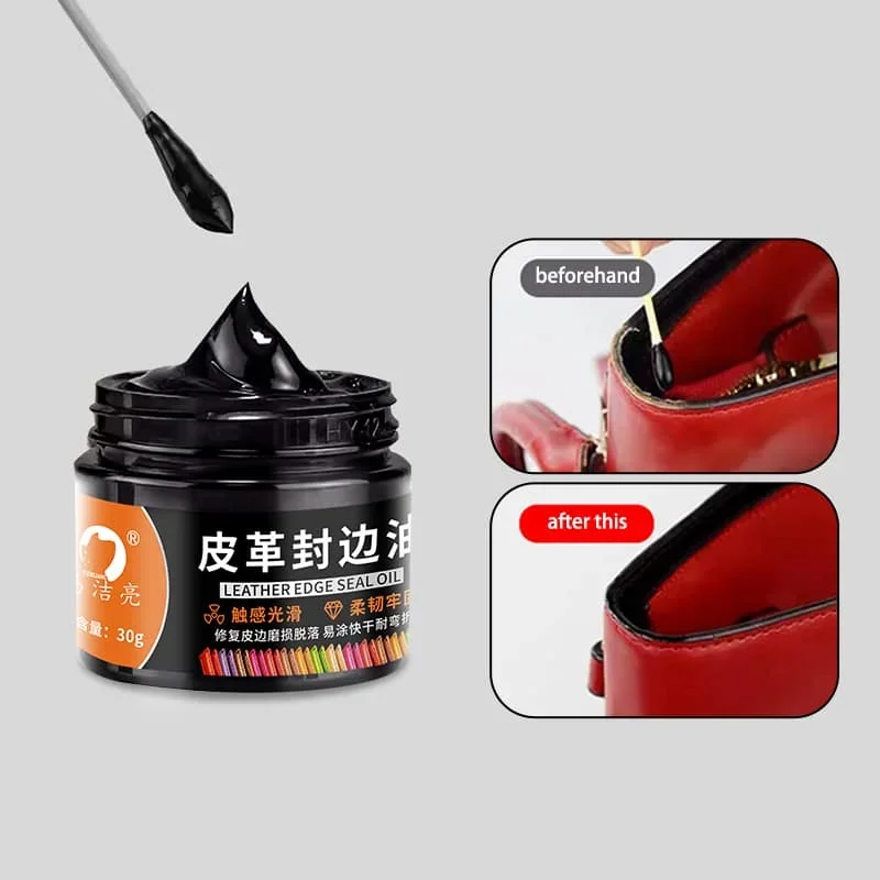 Leather Edge Oil Bag Oil Edge Repair Lost Color Patch Color Refurbishment Coloring Repair Wear&Tear Recovery Edge Leather Paint