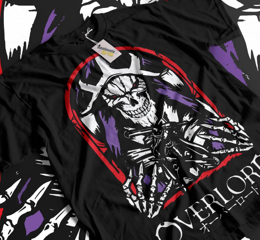 Ainz T-shirt Overlord Ooal Gown Albedo Anime Manga Skull Sweater Soft Tee