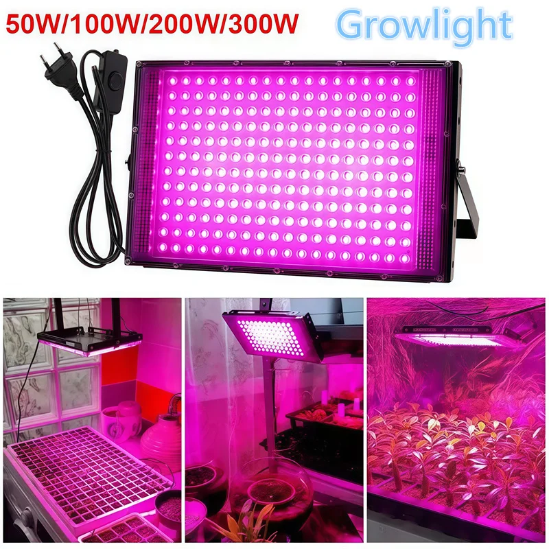 

LED Grow Light Full Spectrum Phyto Lamp AC 220V 50W 100W for Indoor Grow Tent Plants Growth Light Plants Lights Grow Hydroponic