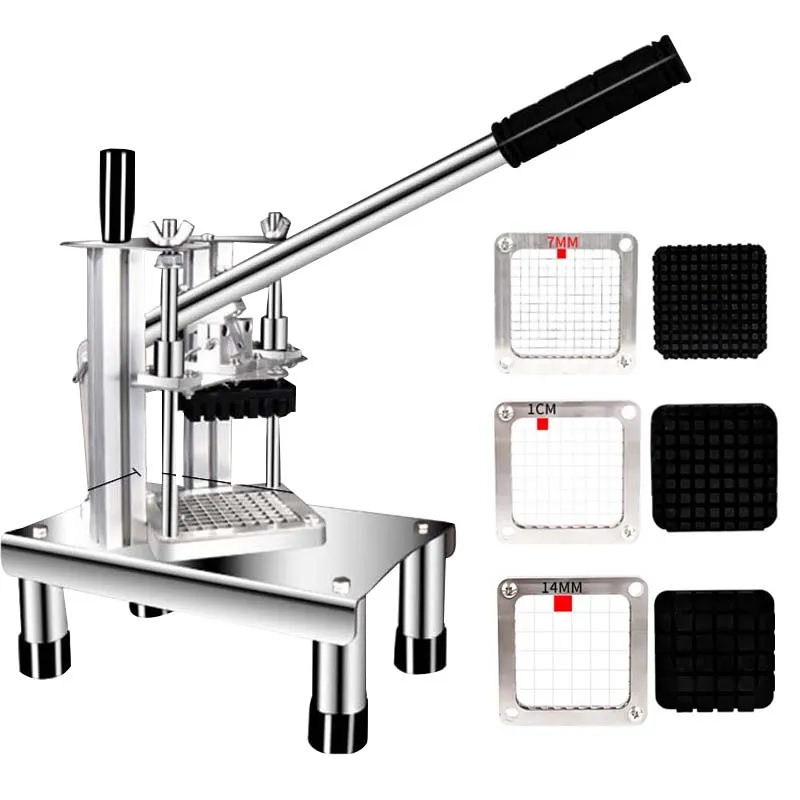 Selling Home Use Vertical Type Hand Press Sweet Potato Stripe Extrusion Machine Manual Potato Stick Cutting Machine