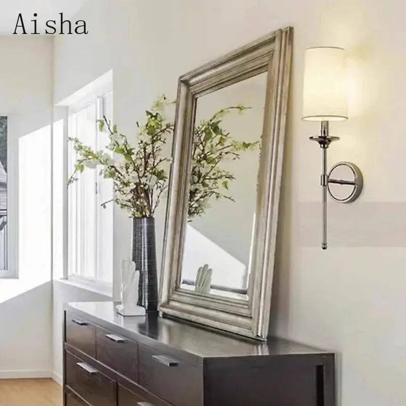 Americano minimalista lâmpada de parede quarto luz cabeceira moderna sala estar fundo arandelas para decoração casa luminária