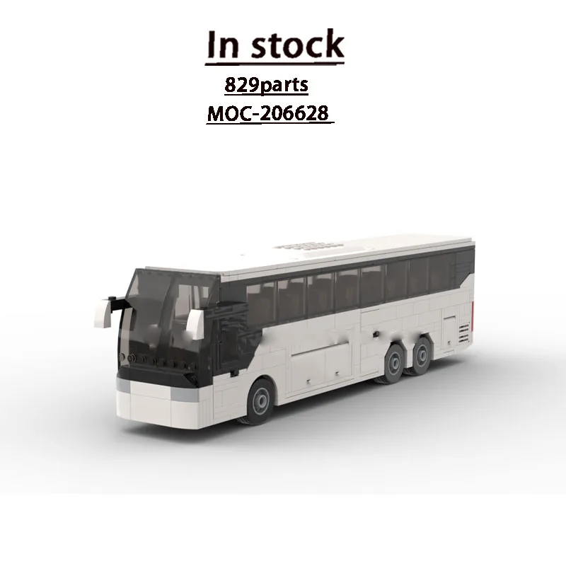 

MOC-206628 City Traffic Bus Building Block Model 829 Parts Creative Boys Children's Birthday Christmas New Year Toy Gift