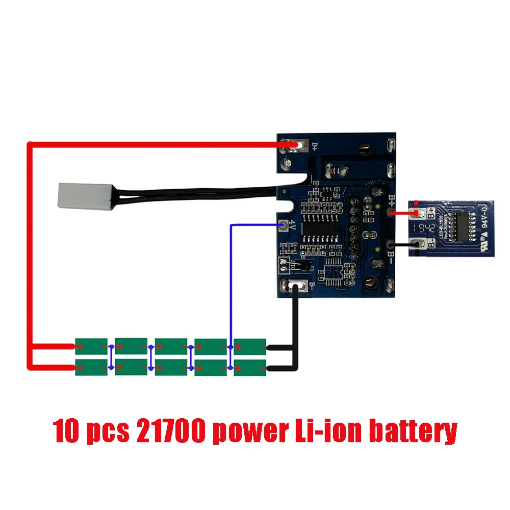 BL1830 10 x 21700 Battery Case PCB Charging Protection Circuit Board Shell Box BL1860 for 18V 3.0Ah 9.0Ah House