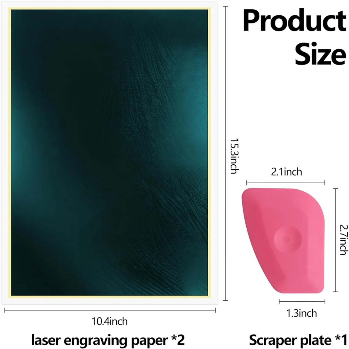 กระดาษสีสำหรับเลเซอร์แกะสลัก L74A, กระดาษเลเซอร์แกะสลักขนาด 15.3 นิ้ว x 10.4 นิ้ว สำหรับการแกะสลักด้วยเลเซอร์ไฟเบอร์และงานแกะสลัก F