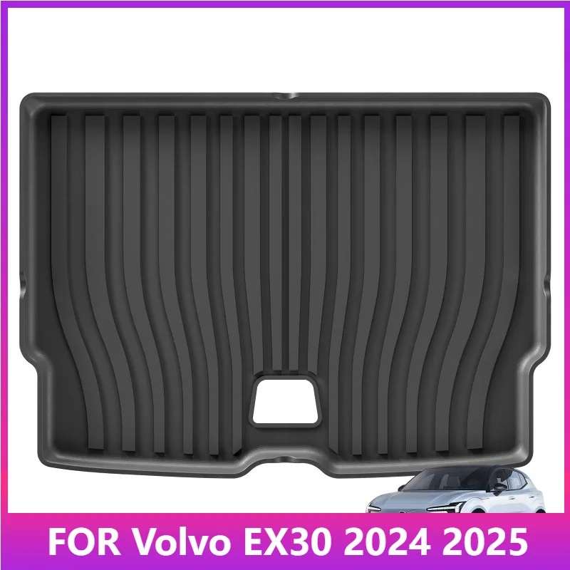 

Коврики для багажника автомобиля для Volvo EX30 2024 2025, коврик для багажника, коврик для багажника, TPE 3D, водонепроницаемый лоток без запаха, черный
