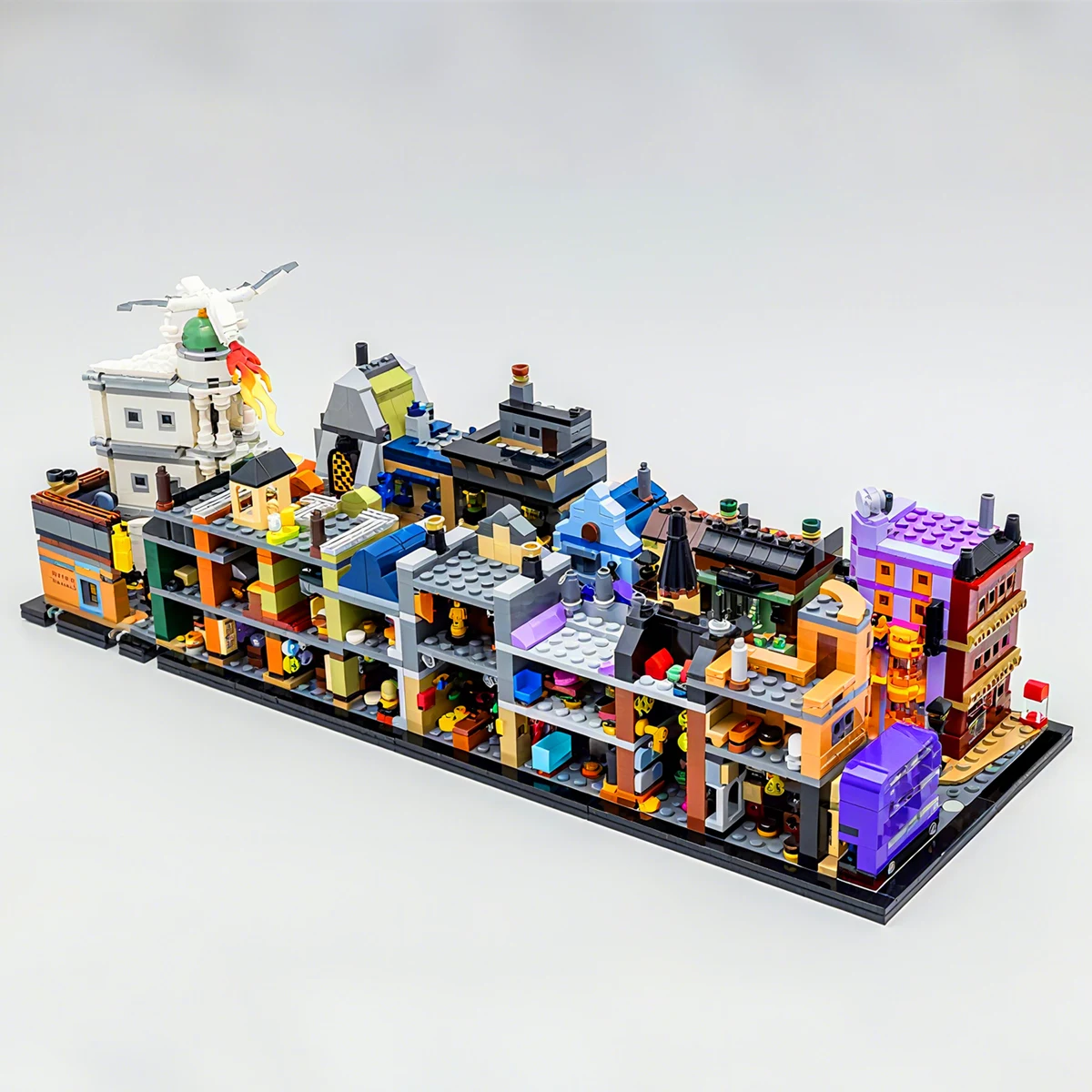 StreetView Alley Shop Magical Wizard World CITY Street Store ماجيك دراجون بانك نموذج بنة الطوب هدية عيد ميلاد