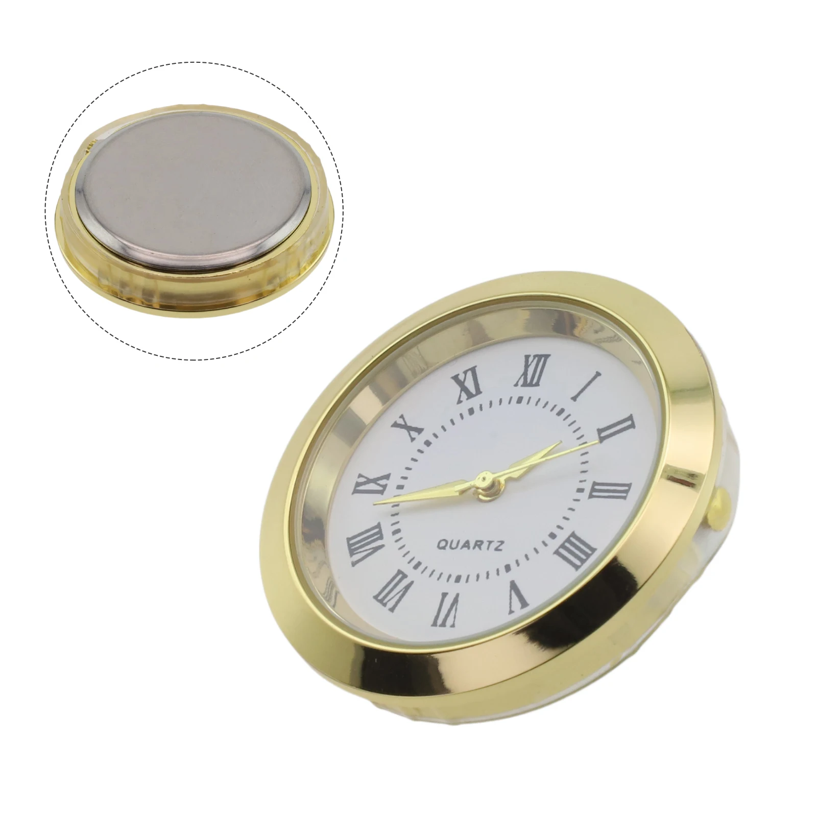 Mini Clock Insert Quartz Movement Quartz Movement Clock Insert Quartz Movement Stainless Steel Gold Or Silver Tone