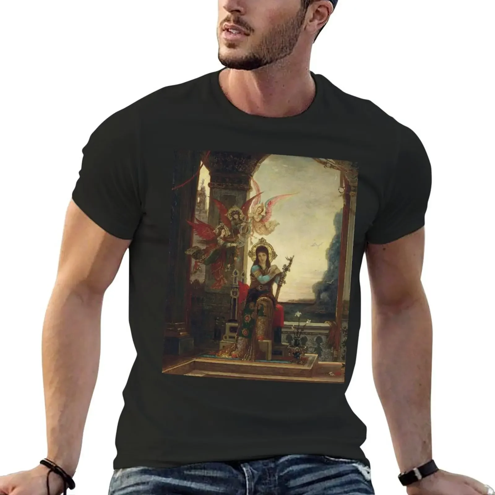 

sainte cecile et les anges de la musique - gustave moreau T-Shirt plus sizes heavyweights for a boy mens graphic t-shirts