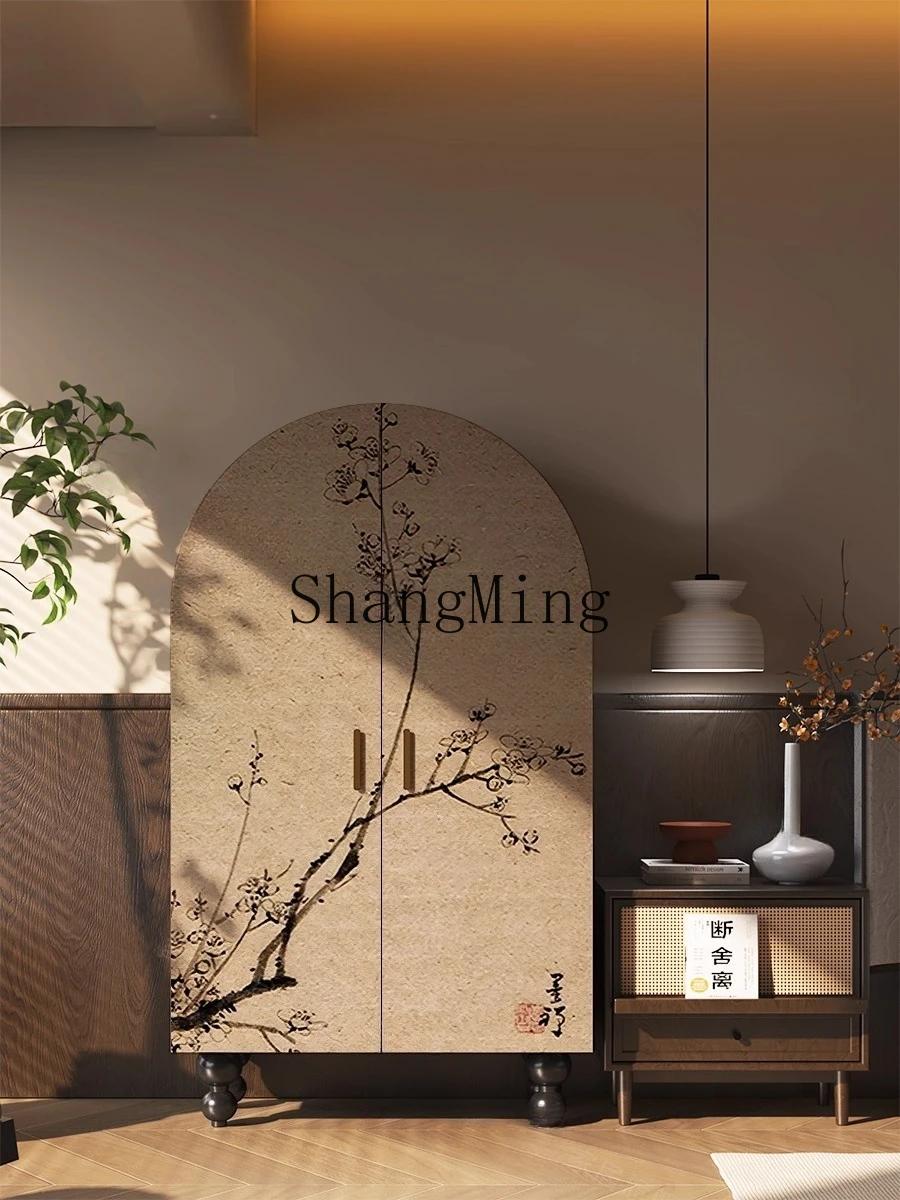 

ZYY Xinzhong living room decorative cabinet bedroom solid wood storage cabinet independent wardrobe entrance locker