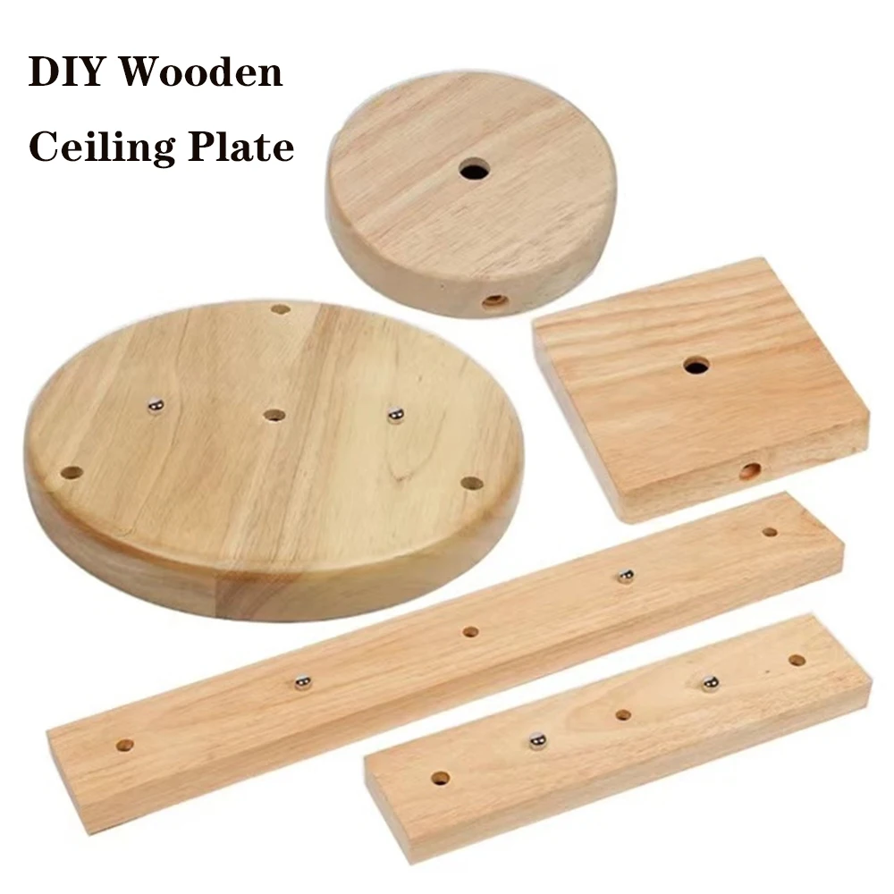 Base de lámpara de madera, placa de techo moderna, soporte de techo de madera, lámpara colgante, montaje de lámpara, Base de lámpara, accesorios de ...