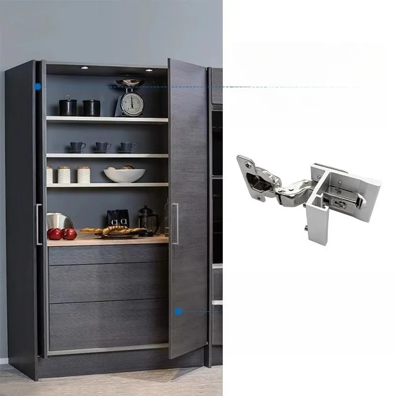 Five accessories slide rail TV cabinet side installation insert sliding swing door