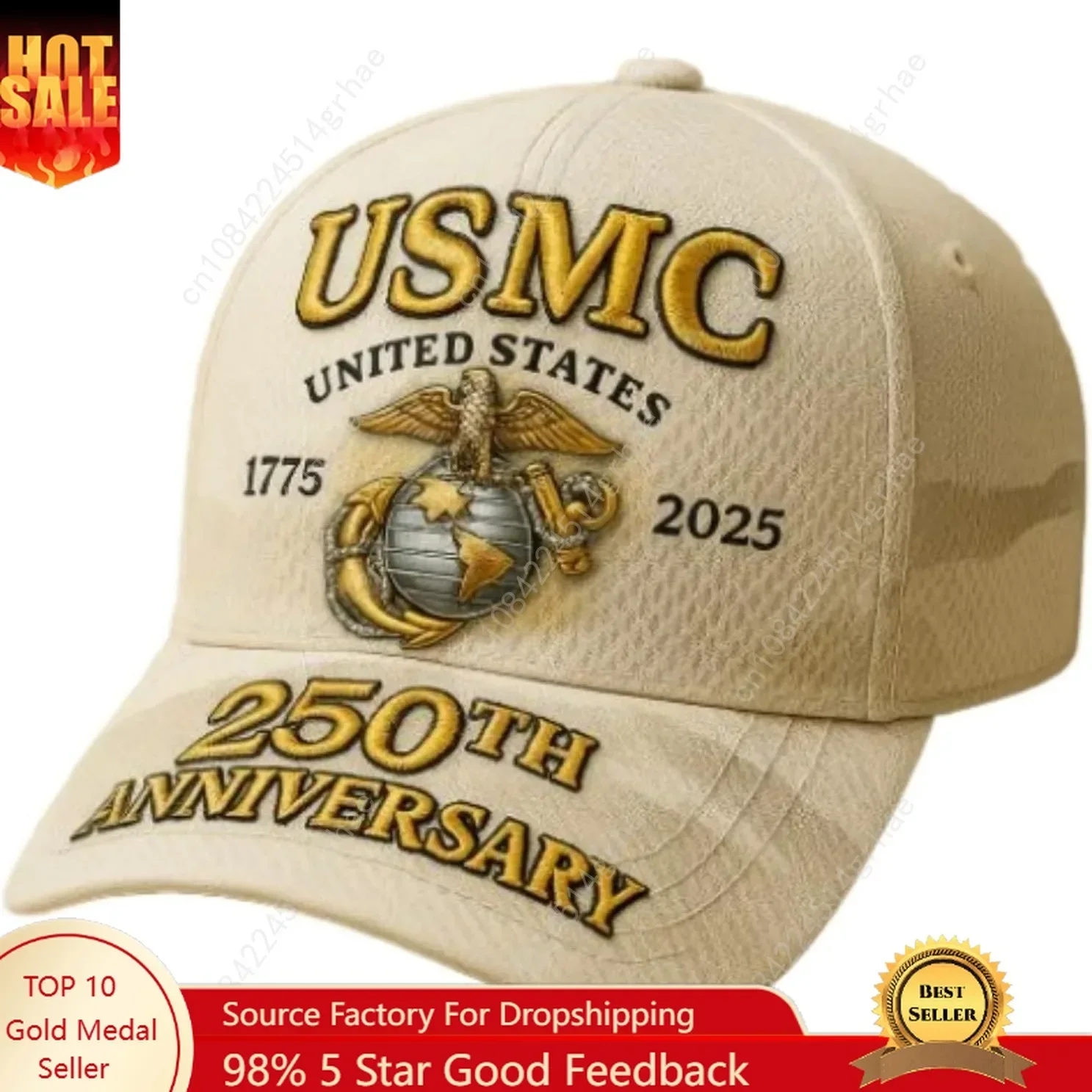 

USMC Marine 250th Corps Hat Anniversary Military Commemorative Baseball Cap Navy Tribute Hats for Men Women Veteran Hat