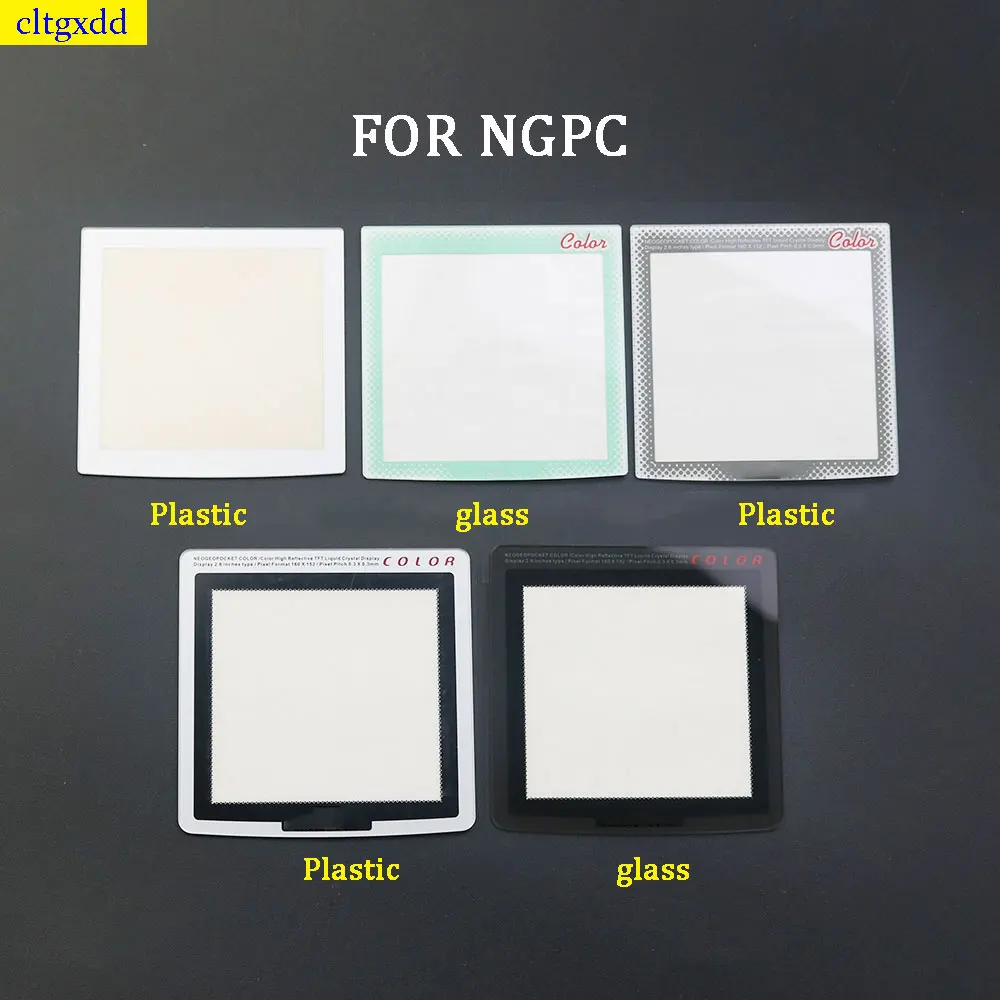 Cltgxdd 1 piece FOR Neo GeoPocket NGP colored plastic glass mirror screen lens protective case for NGPC Neogeoo LCD screen lens