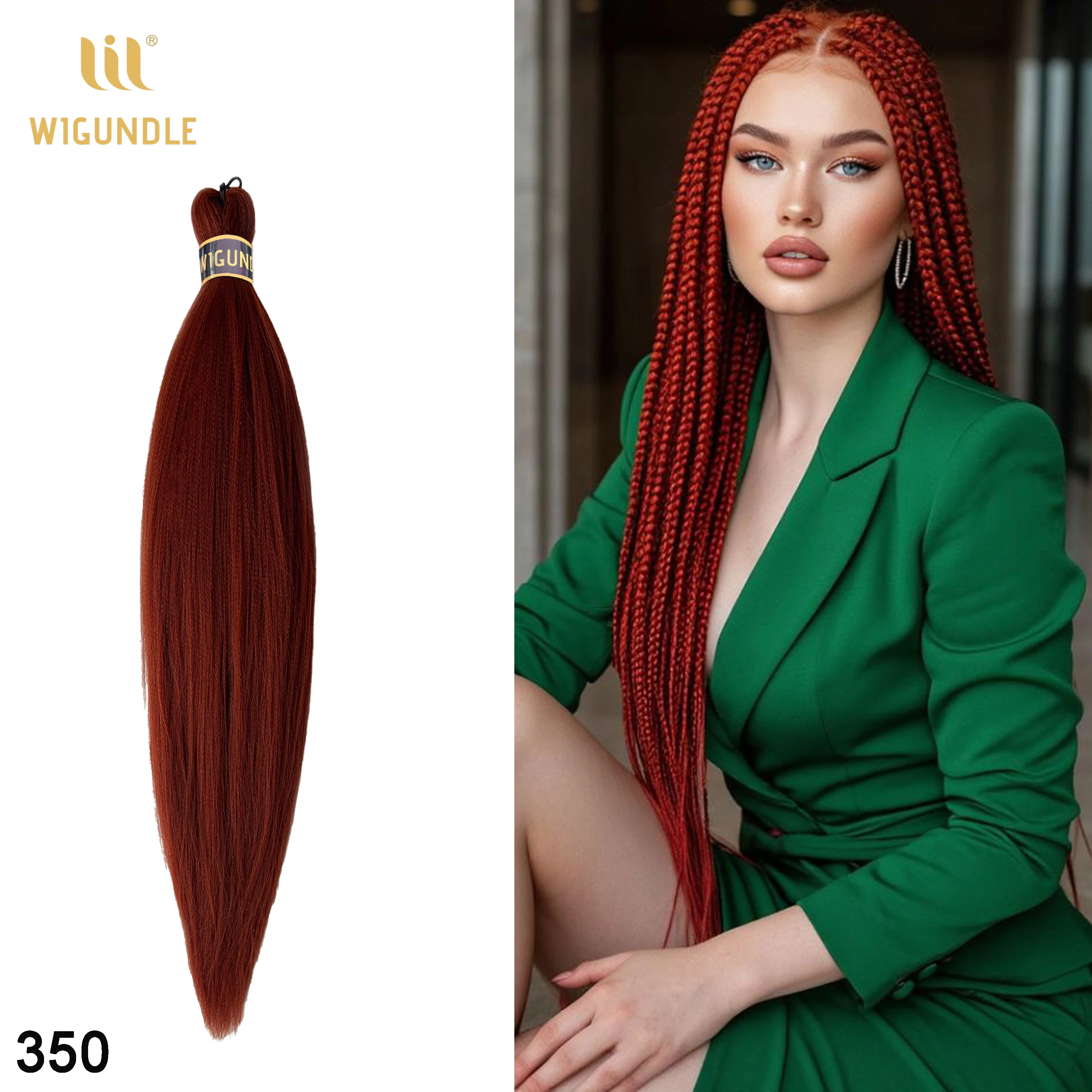

Braiding Hair Pre-Stretched Easy Braiding Yaki Texture Synthetic Braiding Hair Knotless Braids for Box Crochet Hair Extensions