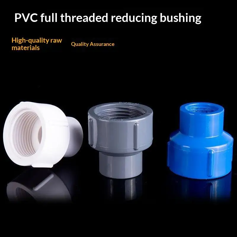 PVC Female Thread Reducing Coupler Full Thread Pipe Fitting Reducer Adapter For Water Supply Pipeline System