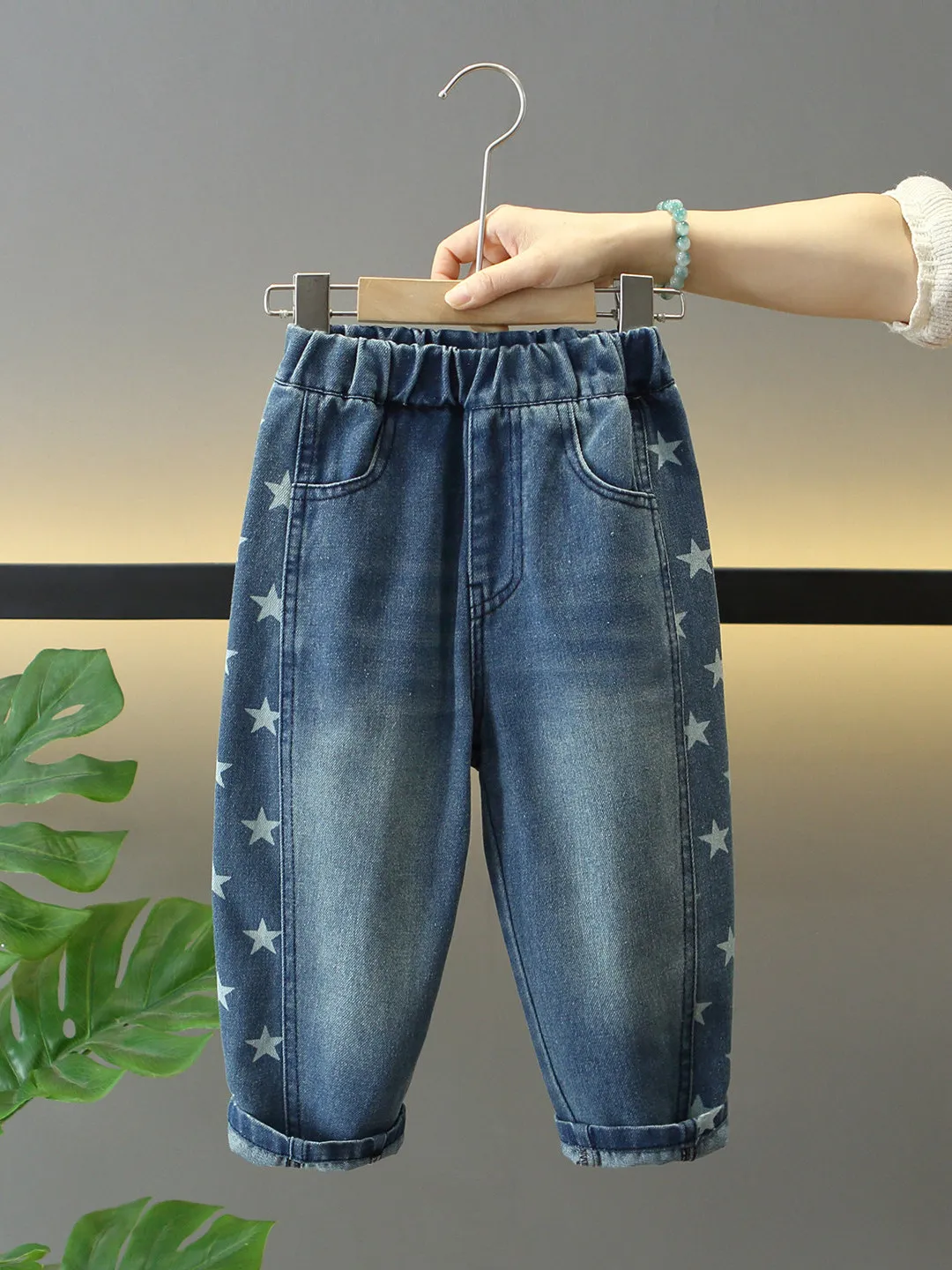

Spring Autumn Boys Casual Loose Jeans Children's Faionable Streetwear High Waist Cotton Denim Pants Korean Sle Multi ket