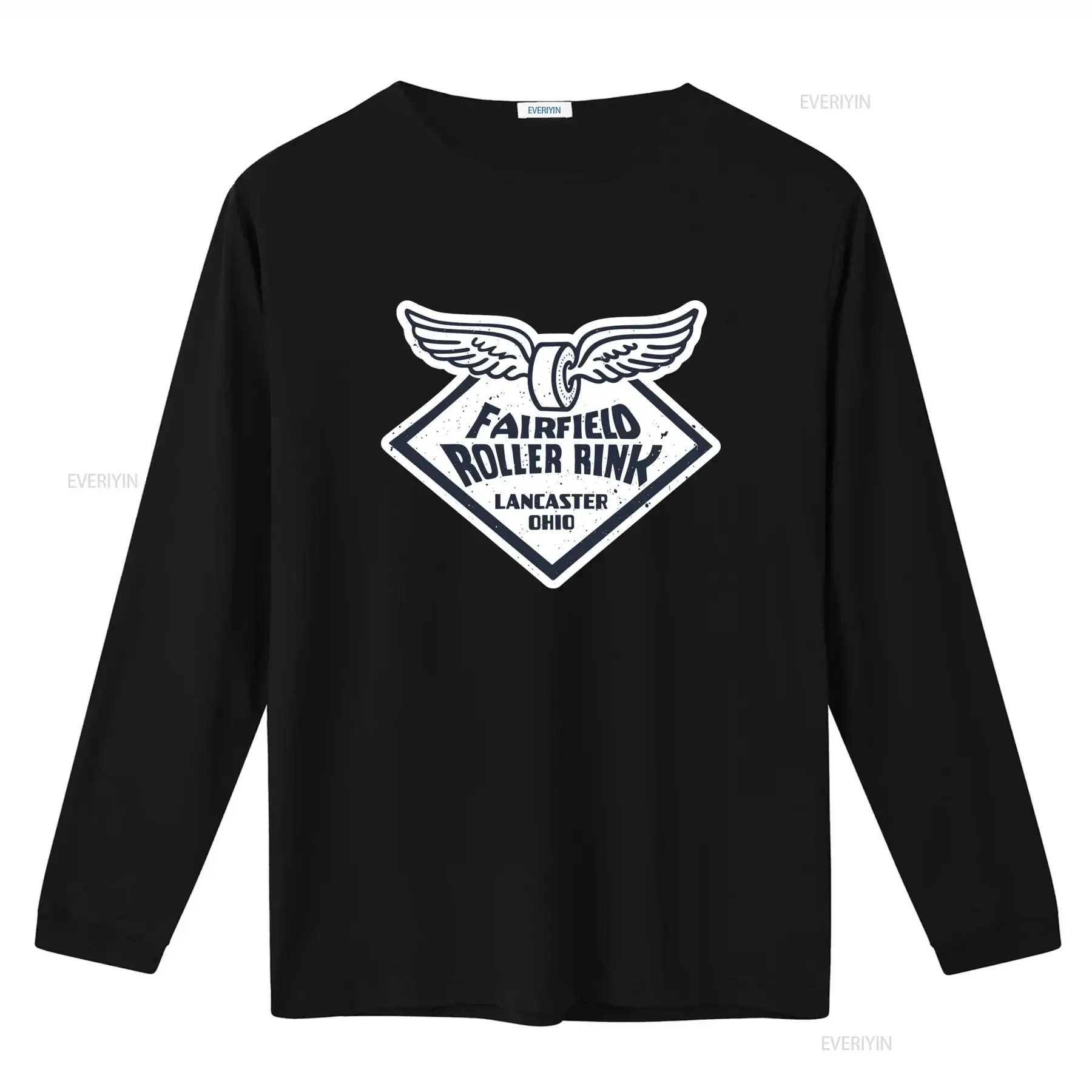 Fairfield Roller Rink Lancaster Ohio Vintage Style T Shirt with Winged Skate Design vintage Washed Unisex Stretched Stylish