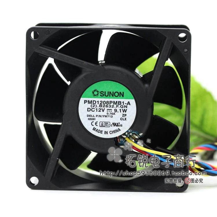 

SUNON SUNON PMD1208PMB1-A 8038 8cm 12V 9.1W Four-Wire PWM Server Fan